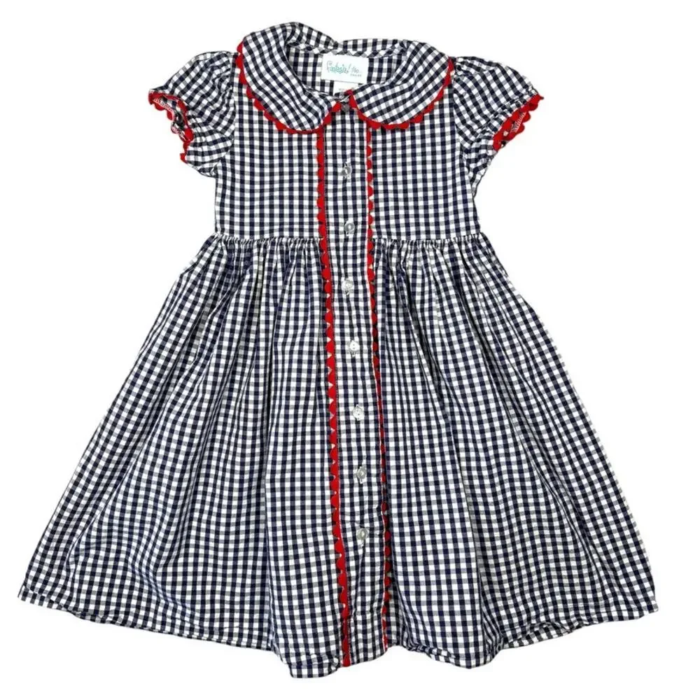 Funtasia Too Vintage Western Gingham Dress 4T